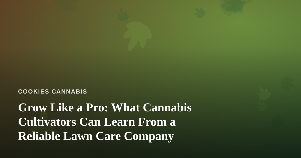 Grow Like a Pro: What Cannabis Cultivators Can Learn From a Reliable Lawn Care Company