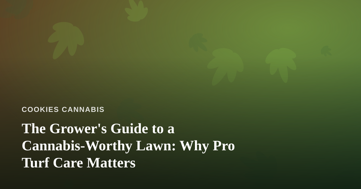 The Grower’s Guide to a Cannabis-Worthy Lawn: Why Pro Turf Care Matters