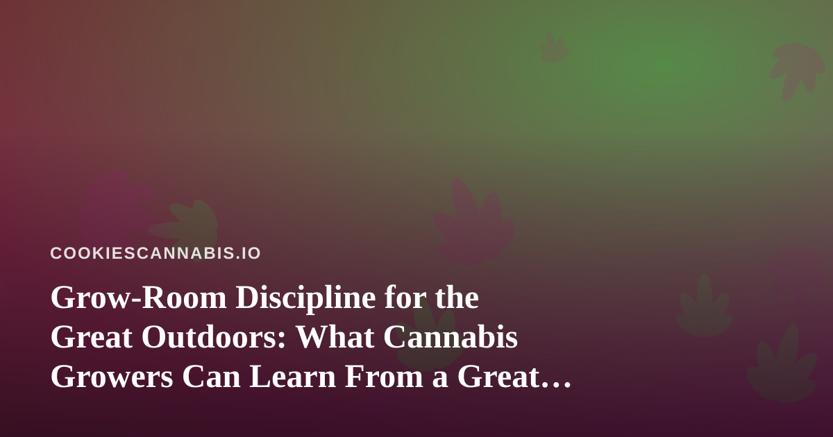 Grow-Room Discipline for the Great Outdoors: What Cannabis Growers Can Learn From a Great Lawn Crew