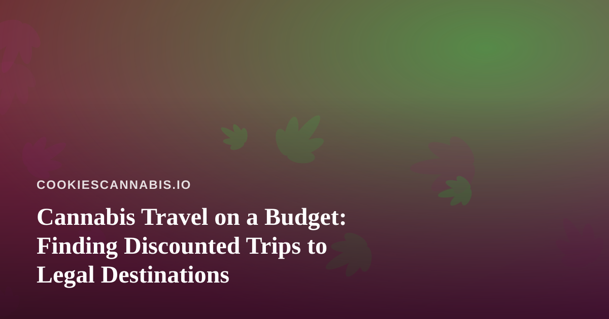 Cannabis Travel on a Budget: Finding Discounted Trips to Legal Destinations