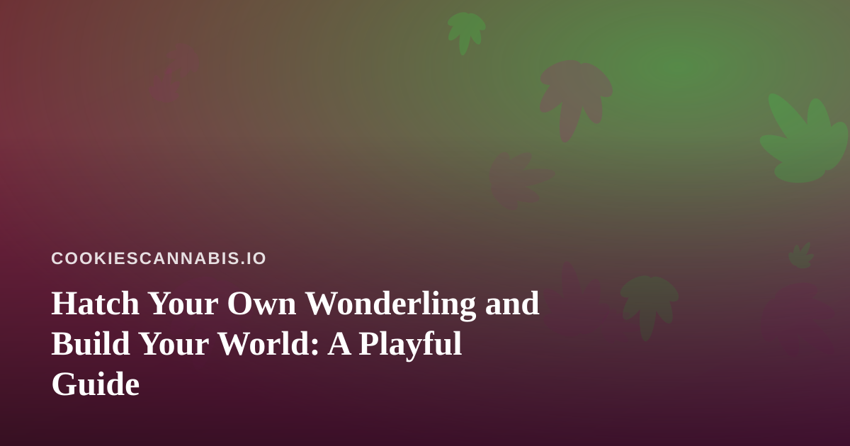 Hatch Your Own Wonderling and Build Your World: A Playful Guide